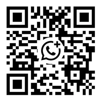QR-code die een WhatsApp-gesprek met One Man Can opent